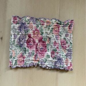 Urban Outfitters, Tube Top, Ruched, Floral pattern